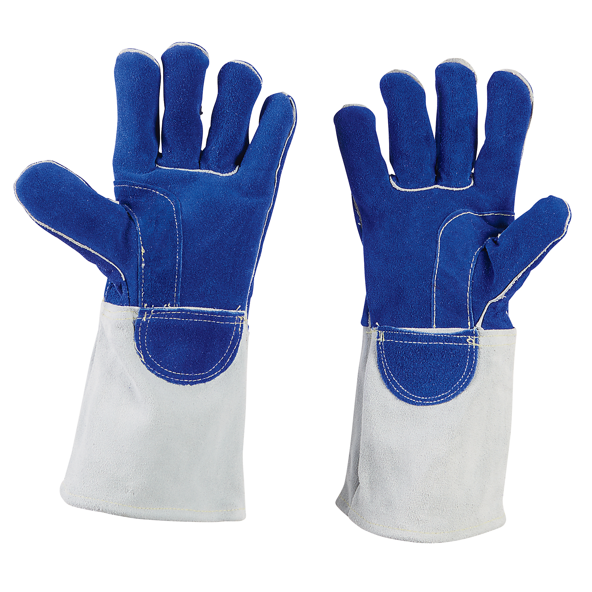 Klutch Cowhide Welding Glove Blue